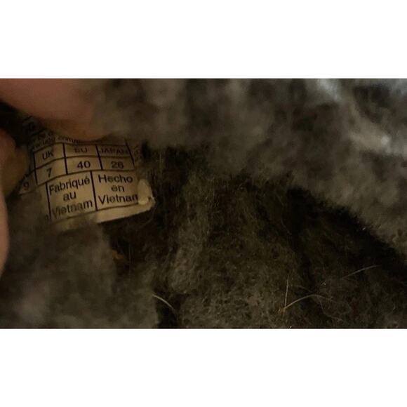 UGG Scuffette II Slipper Black Suede Shearling Womans 9 Cozy Comfy - Picture 6 of 7